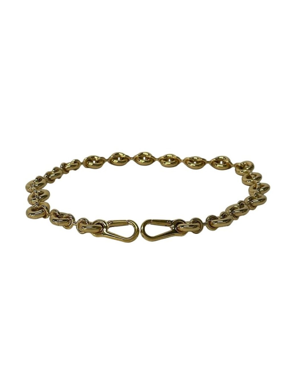 Loewe Strap Short Donut Chain Gold Necklace
